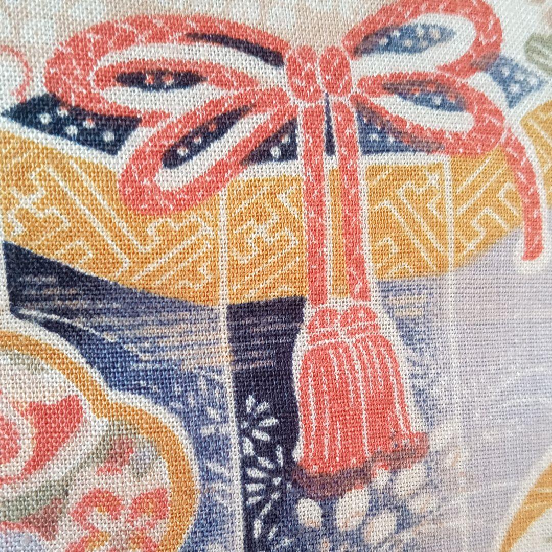 友禅　型友禅　帯　アンティーク　リメイク