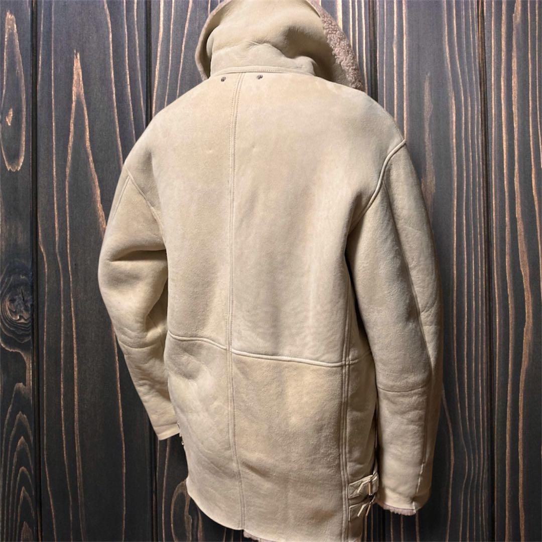 DIESEL ディーゼル 本革 ムートンコート レザージャケット 羊革