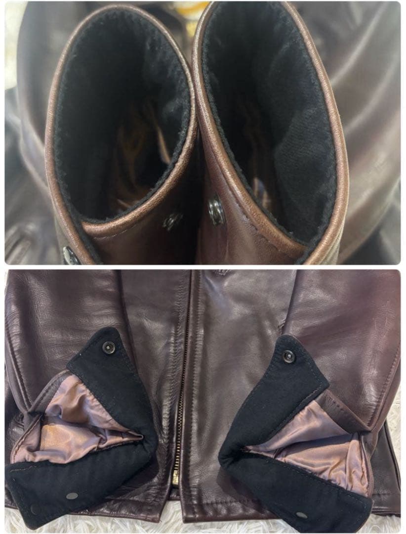 【美品】ショット ユナイテッドアローズ別注 シングルライダース ジャケット 36