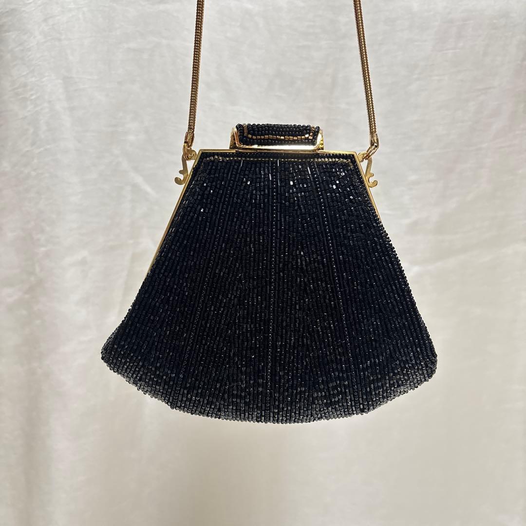 新品未使用 LUMYはしもと 皇室御用達 ビーズ パーティーバッグ ポシェット