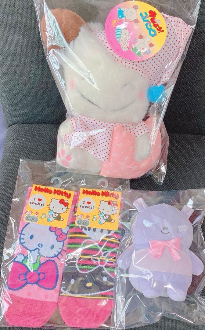 おはようスパンク Sanrio 靴下、バスタオル 、マスコット 。他。17点