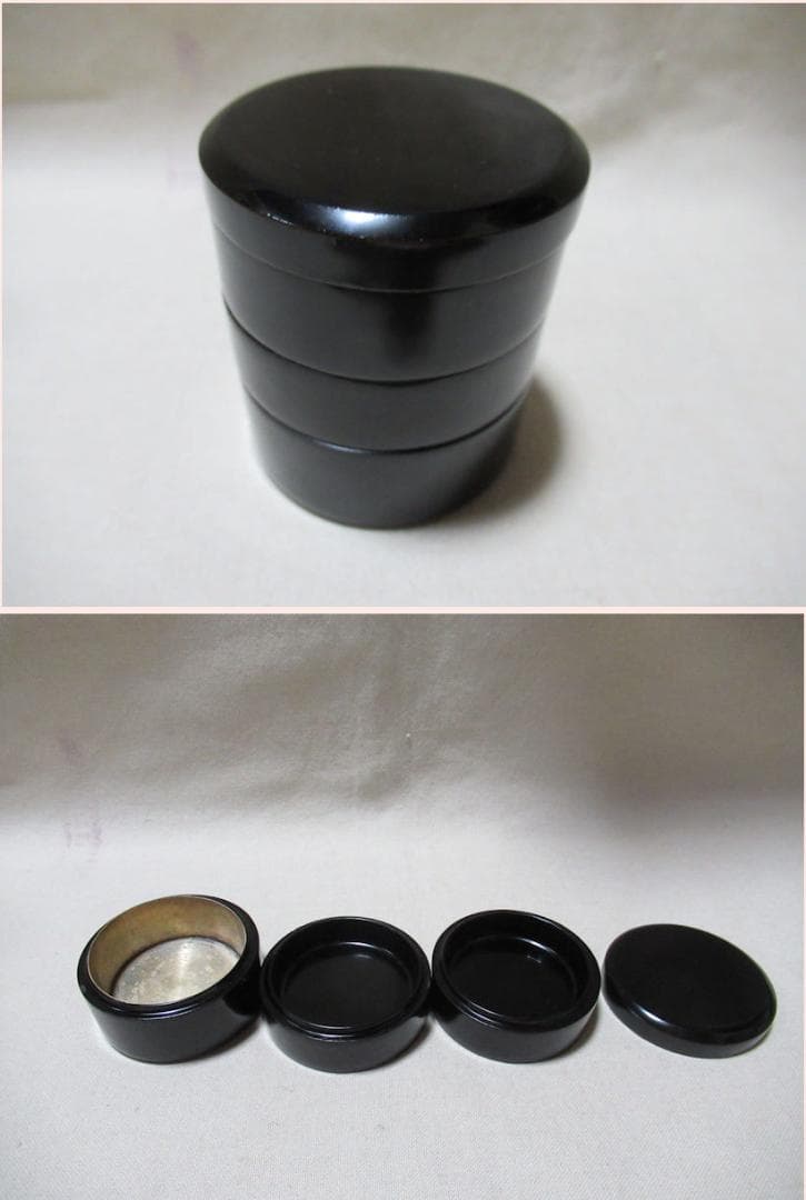 茶道七事式　香道具　溜塗香盆　重香合　聴香炉　火道具　灰付