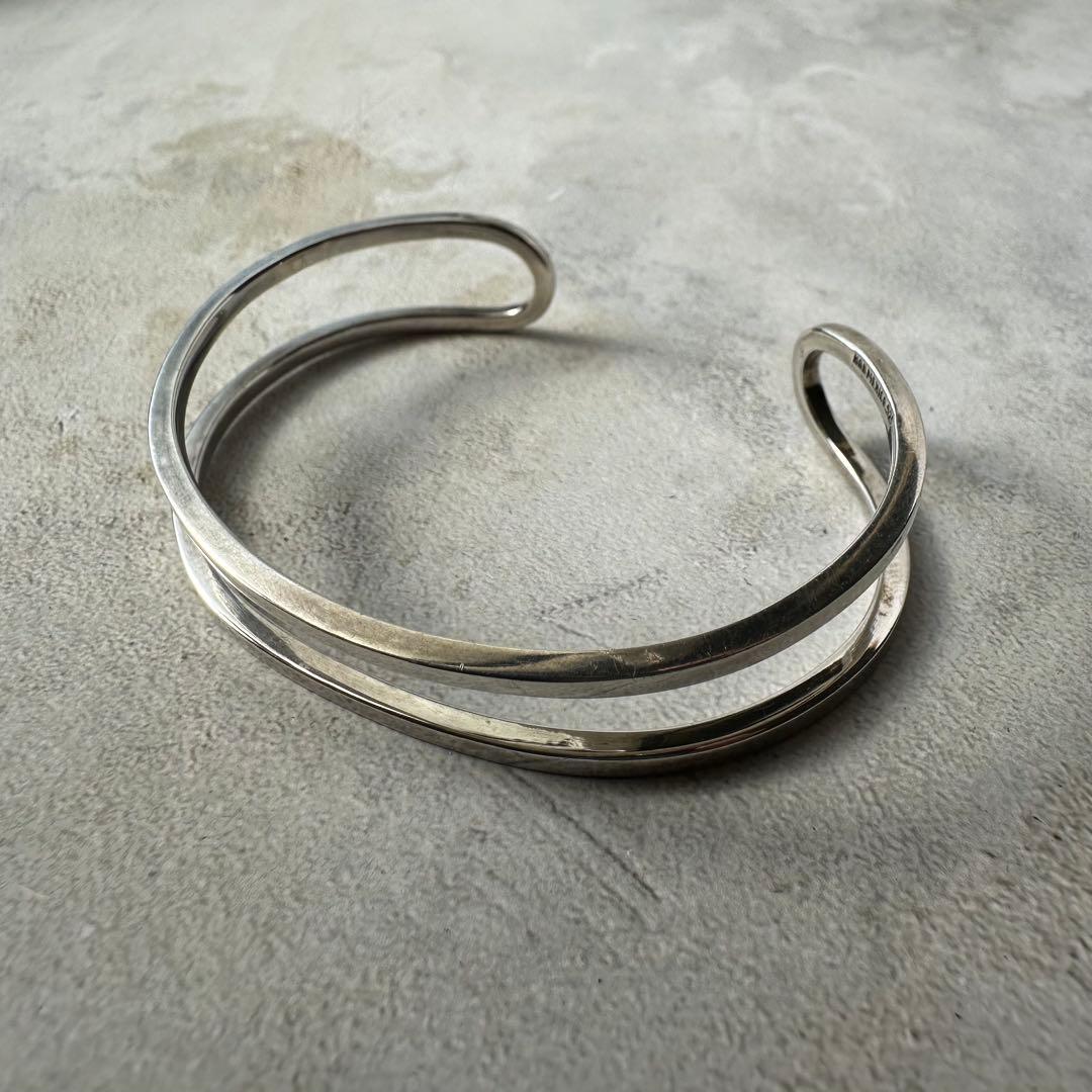 ヴィンテージ ラインモダニストカフブレスレット シルバー925 メキシコ製