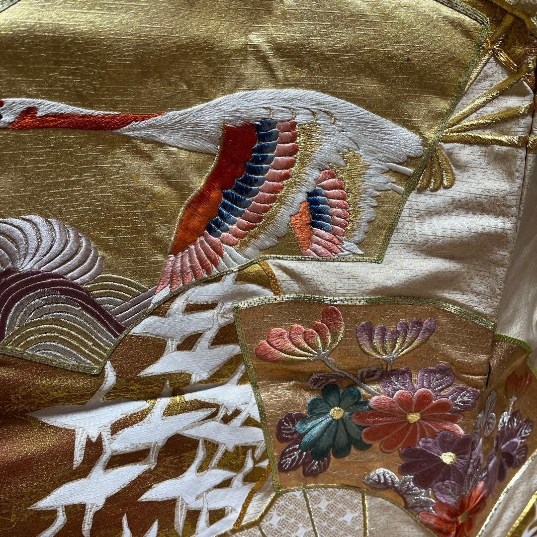 打掛　色打掛　西陣織　金地