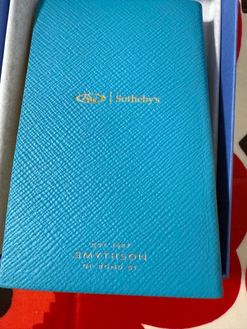 Smythson スマイソン パナマノート（手帳型ノート）ターコイズブルー