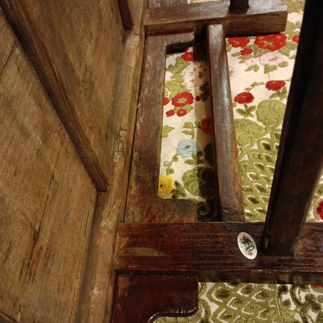 上海アンティークテーブル　木製座卓 ダークブラウン