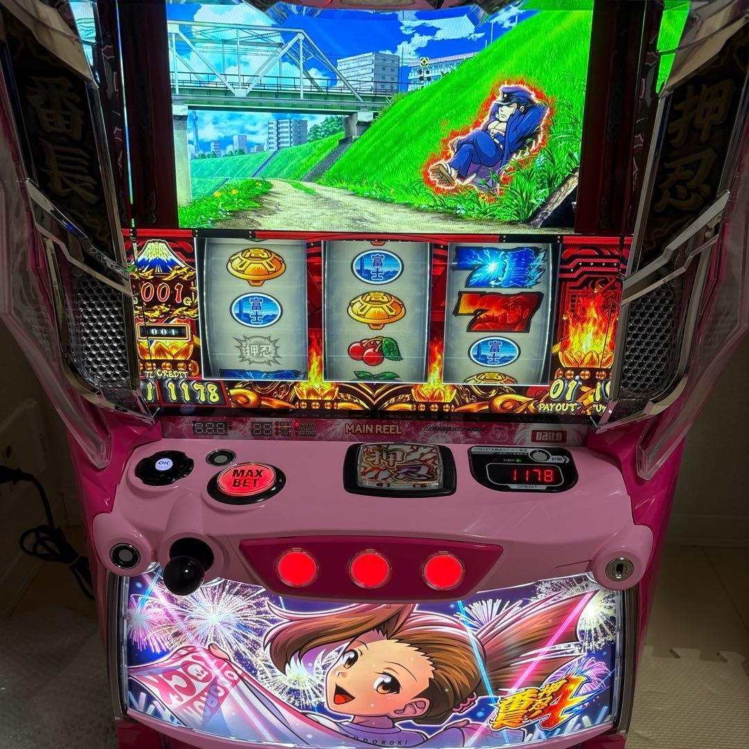 スマスロ実機　Ｌ押忍！番長４　Ａ３　操パネル　簡易ユニットボリューム調整付