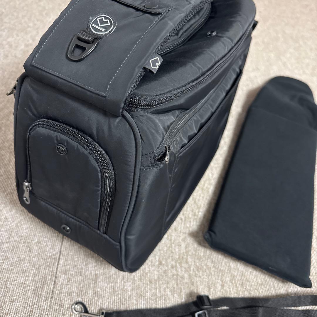 SSOOOK ブラック Vスマートバッグ