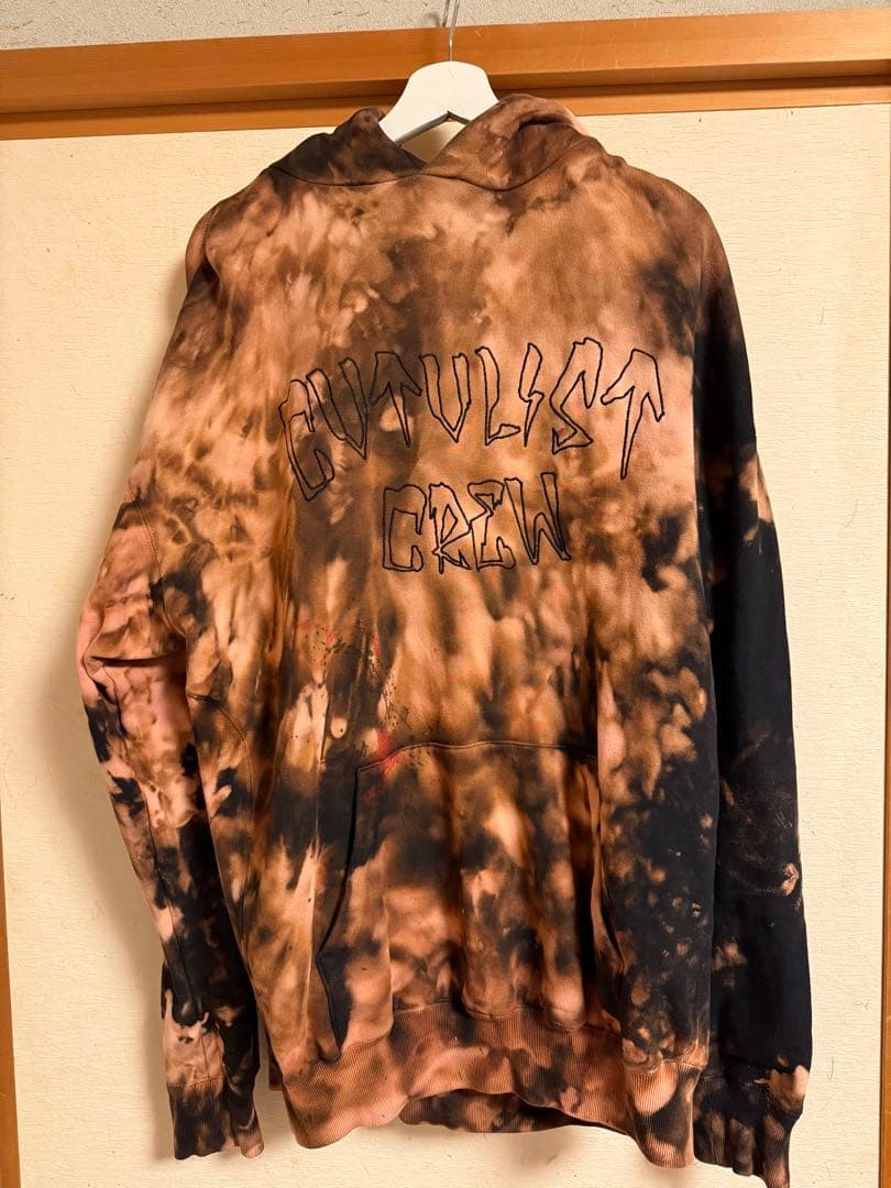 CVTVLIST カタリスト 21ss ブリーチ加工 フーディ パーカー