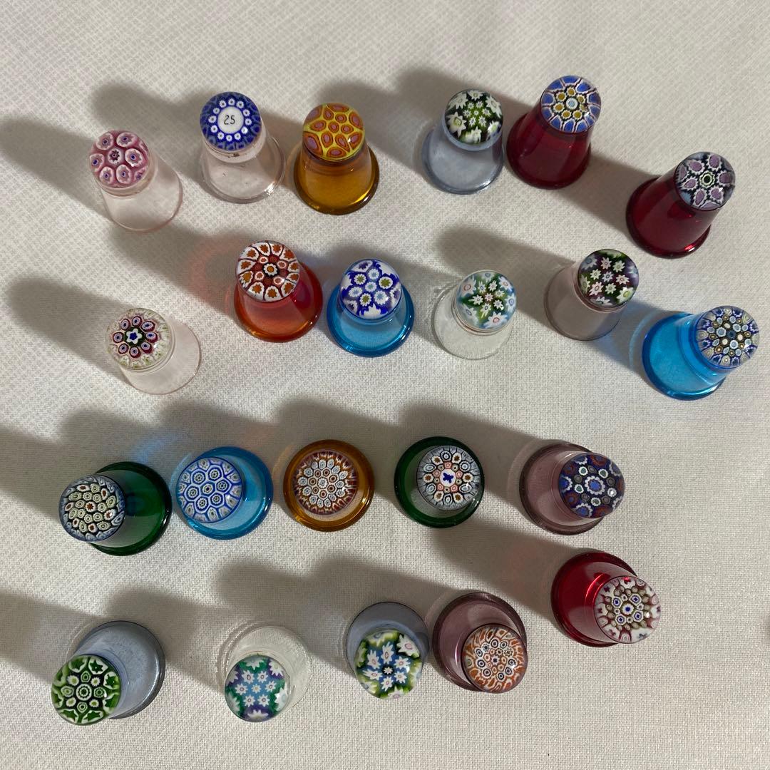 レア　ヴィンテージ　ケイスネス　ミルフィオリ　シンブル　16個