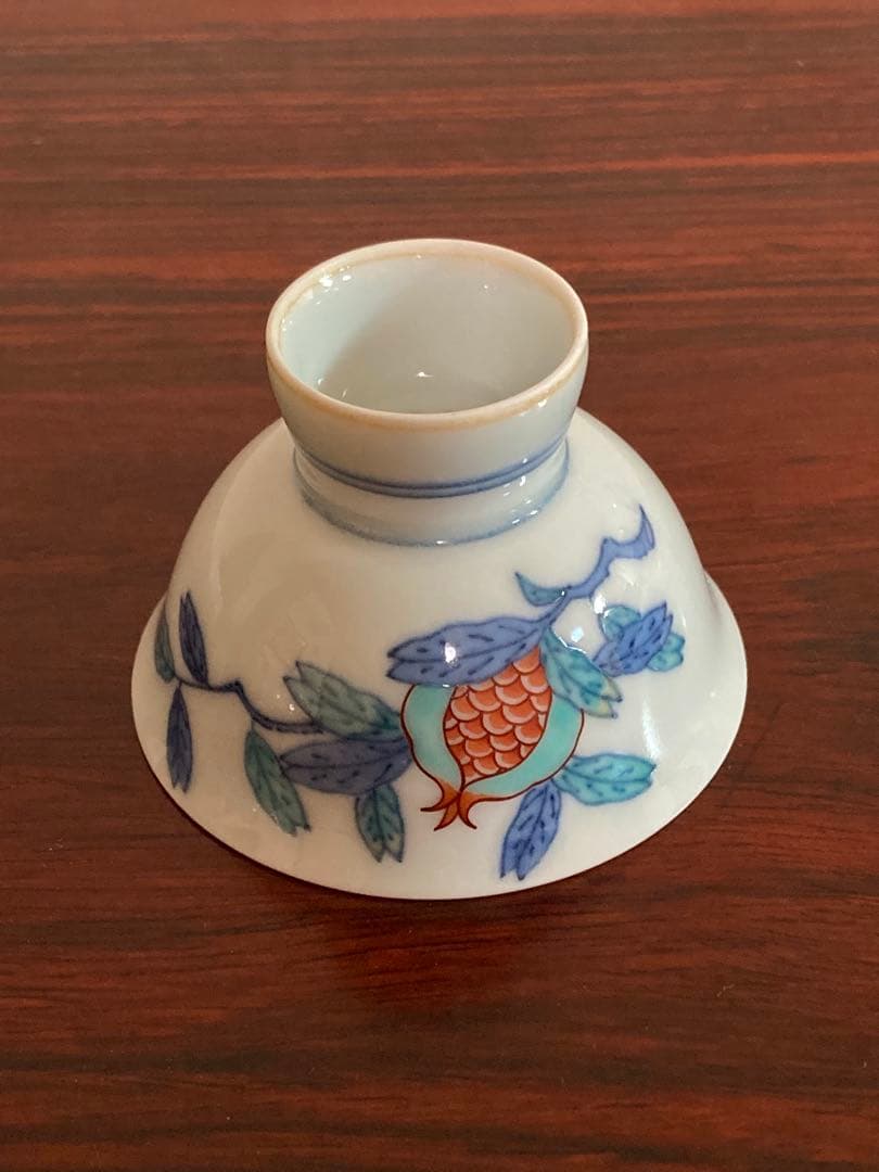 今右衛門　錦柘榴絵酒器