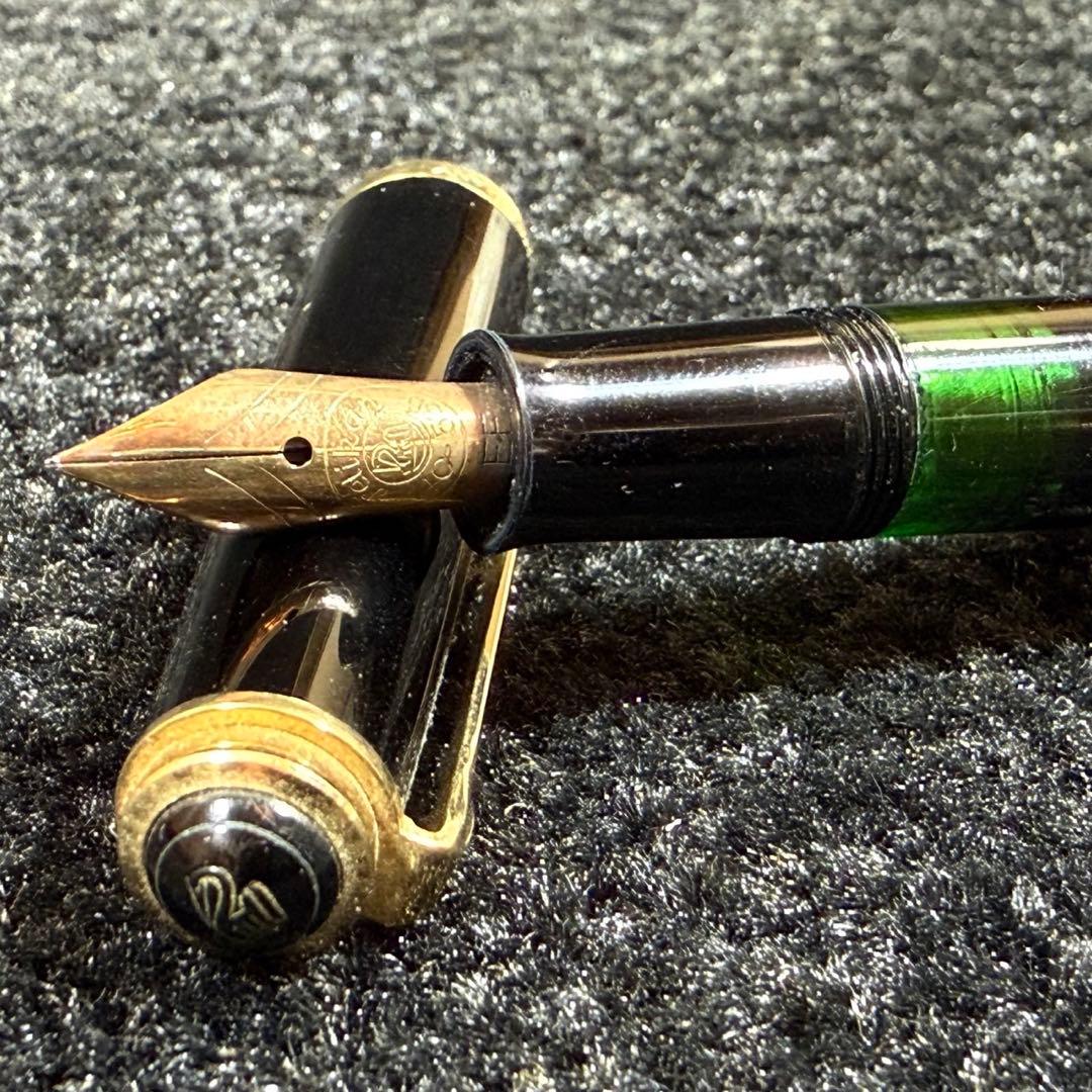 ペリカン　万年筆　PELIKAN　400　14C-585　GERMANY　黒色