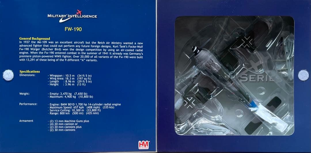 絶版新品 ホビーマスター 1/48 ドイツ空軍Fw190A8 1944年