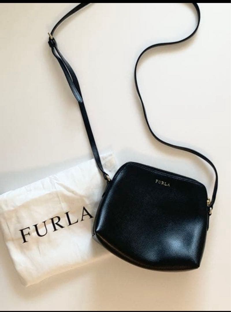 [美品] FURLA ボエム　ショルダーバッグ　ポーチ3点セット
