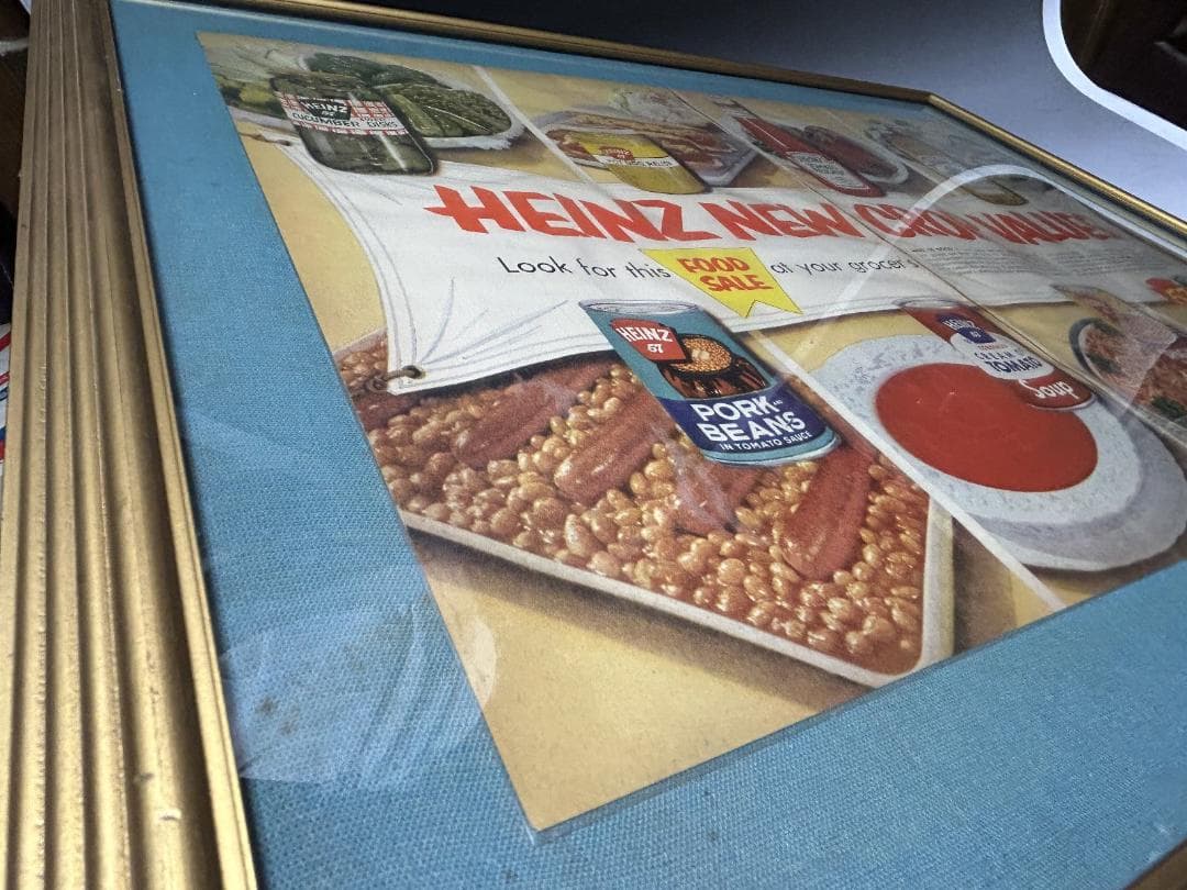 HEINZ ケチャップ　広告アート額縁 インテリア ビンテージ LIFE　雑誌
