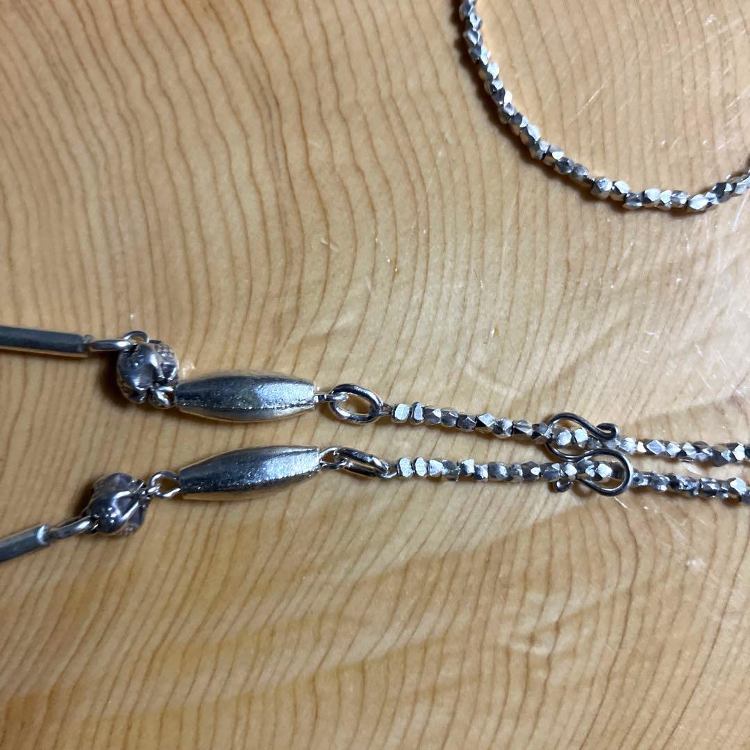 りゅうりゅう様御専用カレンシルバーフリースタイル　ロングネックレス110cm