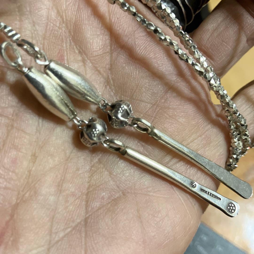 りゅうりゅう様御専用カレンシルバーフリースタイル　ロングネックレス110cm