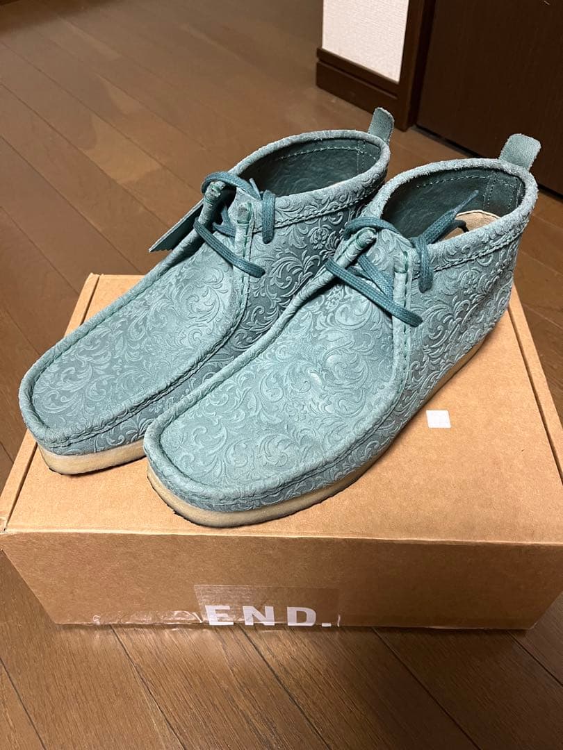 【希少】clarks wallabee END.oxford flowers