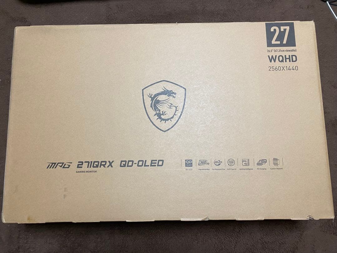 MSI MPG 271QRX QD-OLED 27インチ ゲーミングモニター