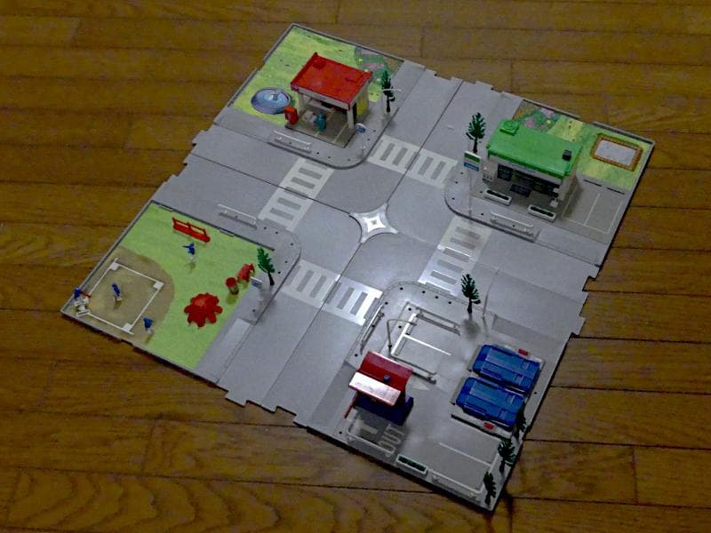 【中古】トミカタウン DXひろがるまちセット 欠品あり ファミリーマート・郵便局