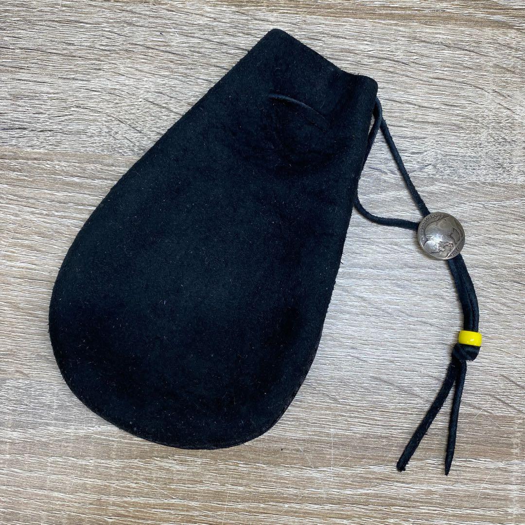 goro's ゴローズ　巾着ポーチ 小物入れ　レザー　　ブラック