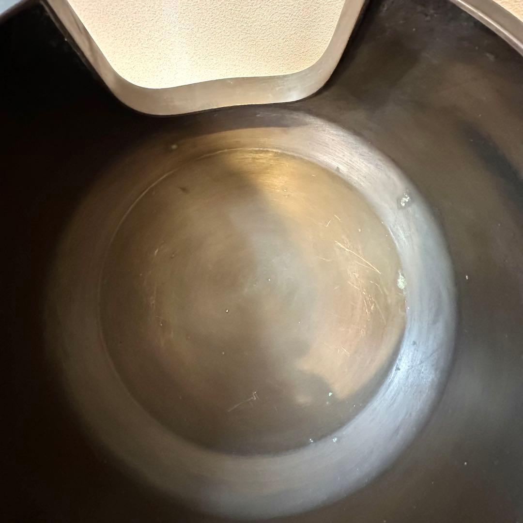 A.Bまとめて購入のみ♦︎未使用品♦︎茶道具　唐銅？面取り風炉　虫喰い 五徳　風炉