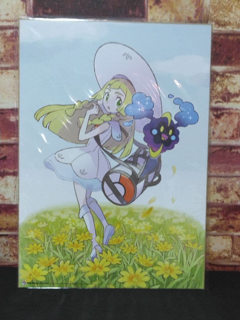 ポケモン　ミニポスター　リーリエ　グラジオ　ルザミーネ