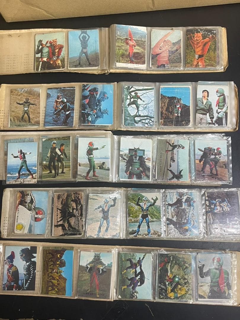 昭和レトロ 仮面ライダーアルバム 5冊303枚 まとめ売り カルビー