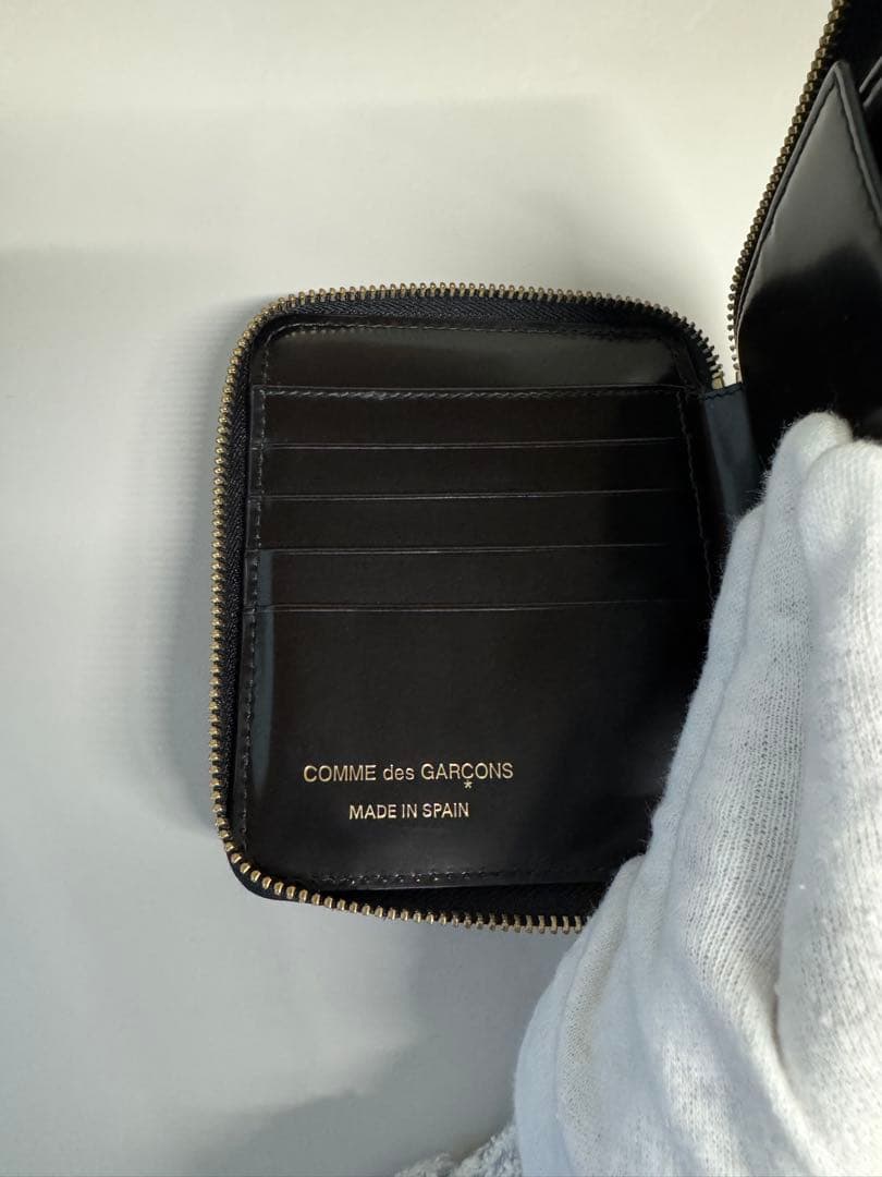 コムデギャルソン ポルカドット L字 ジップ 二つ折り財布