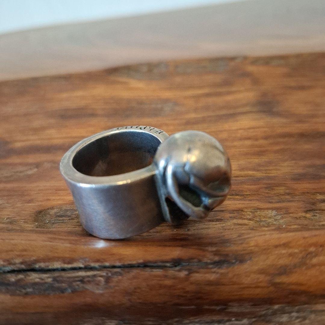 ベ*タ様 ストップライトスカルリング18金目21号　的を絞って生きろ！