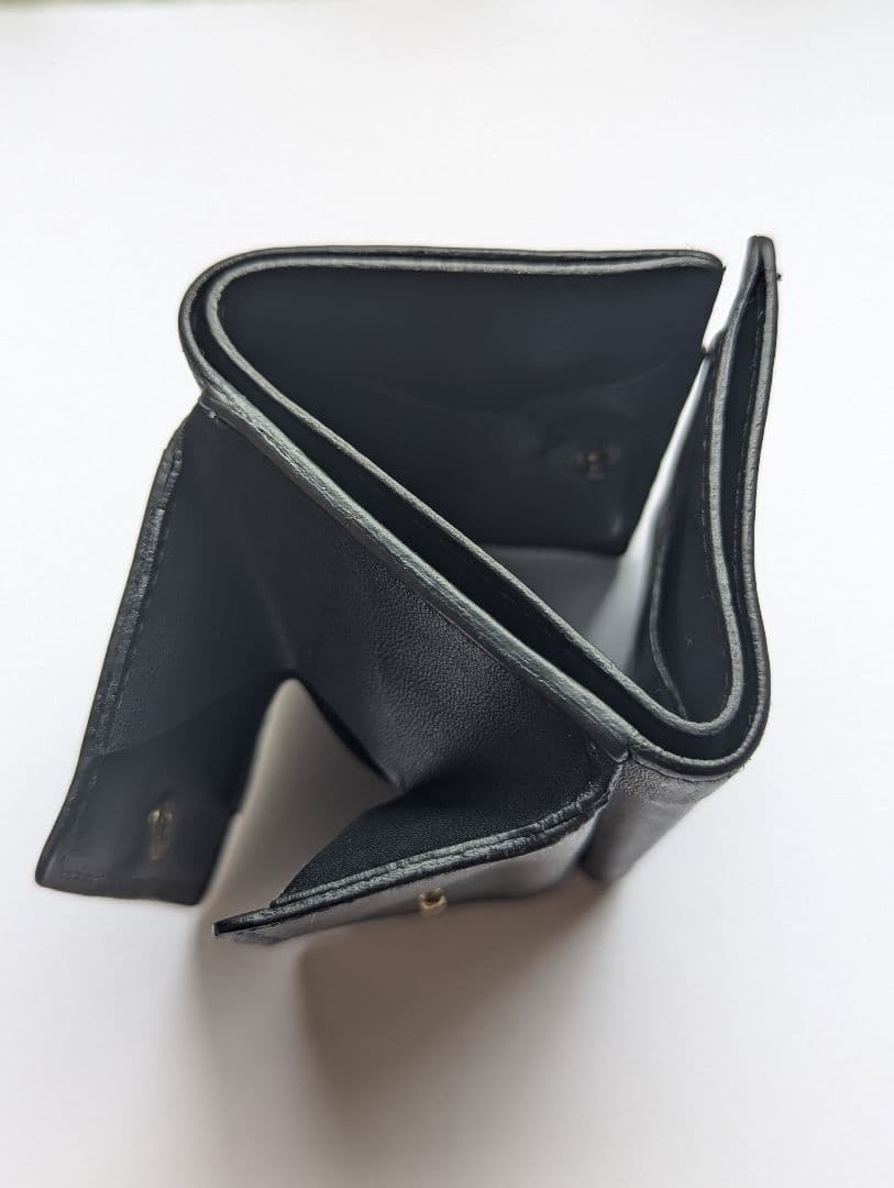 おんと0721さま専用 イルビゾンテ トリフォルドウォレット ブラック 男女兼用