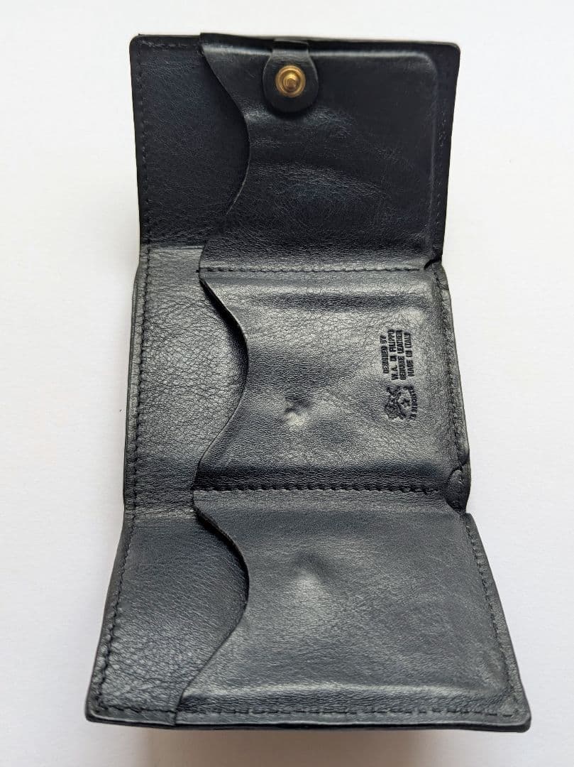 おんと0721さま専用 イルビゾンテ トリフォルドウォレット ブラック 男女兼用