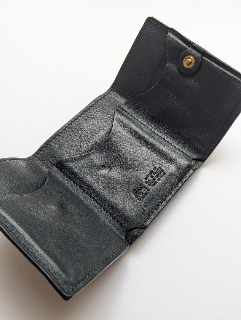 おんと0721さま専用 イルビゾンテ トリフォルドウォレット ブラック 男女兼用