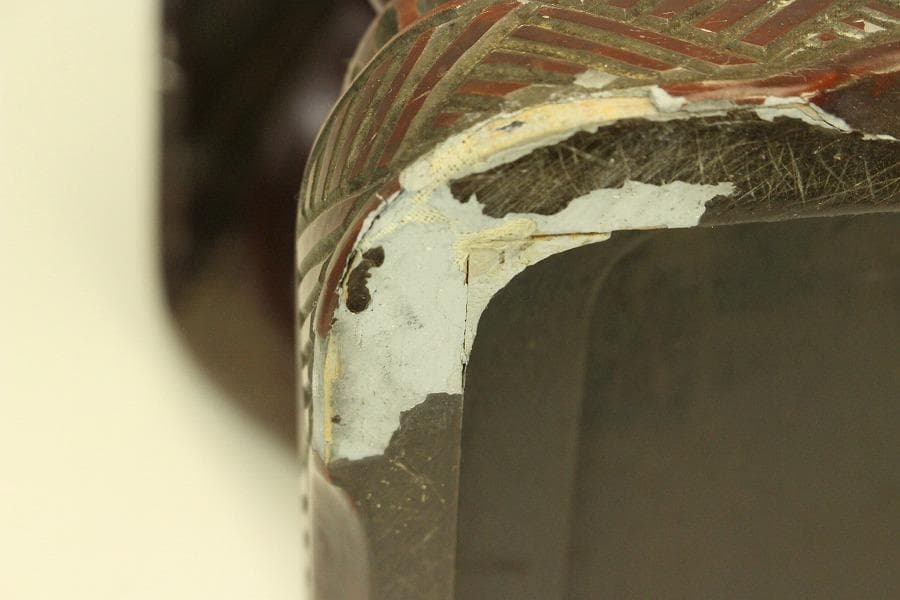 具利 彫刻 高炉台 高卓 時代物(A983)