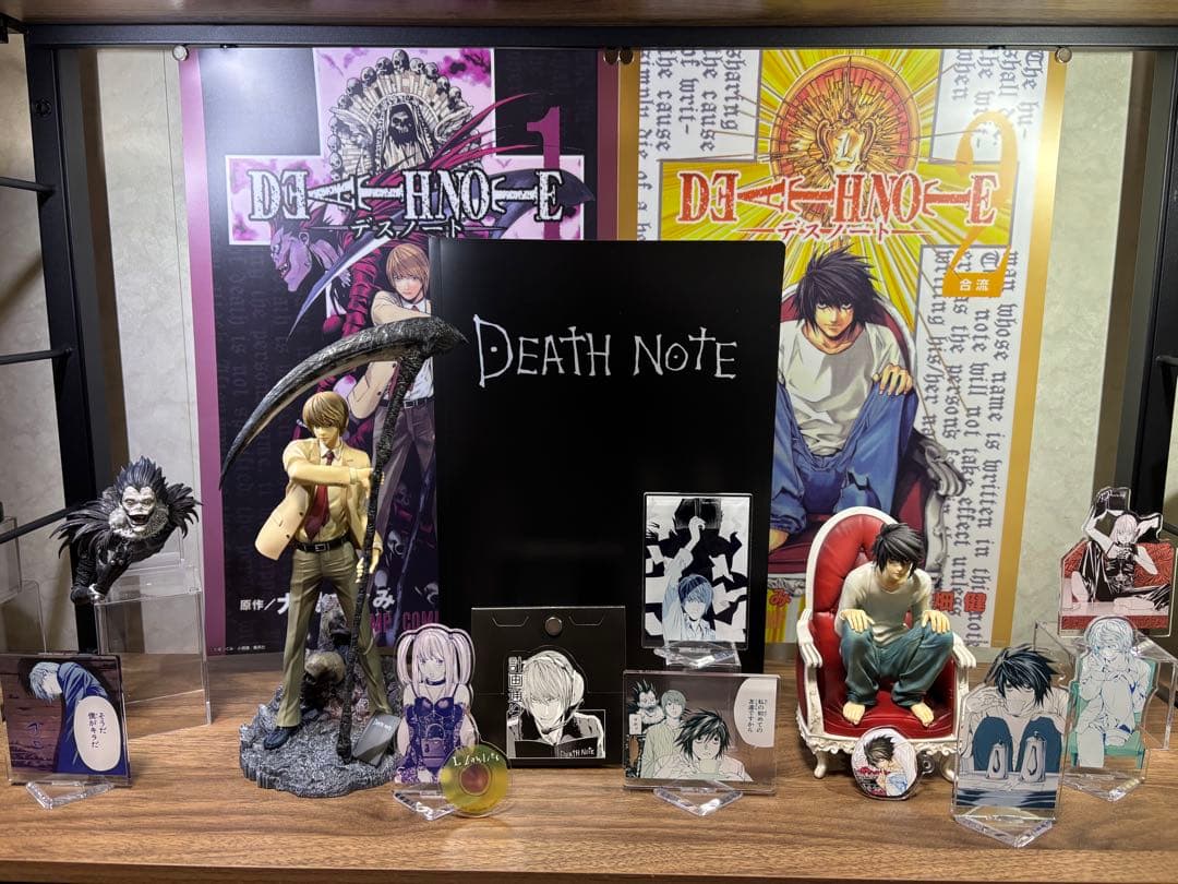 一番くじ　デスノート　夜神月　L フィギュア　クリアポスター