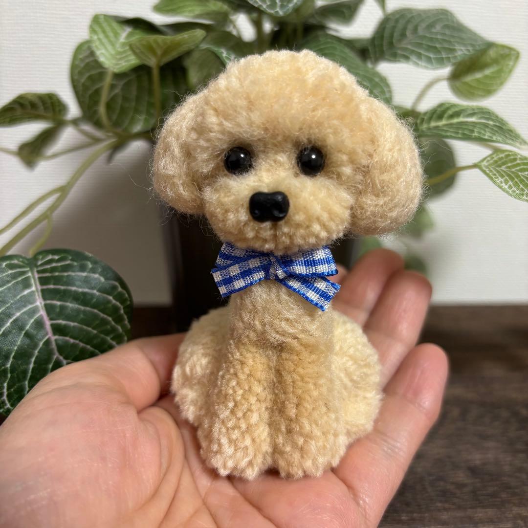 ★ちぃ　動物ぽんぽん　手のひらサイズのトイプードル