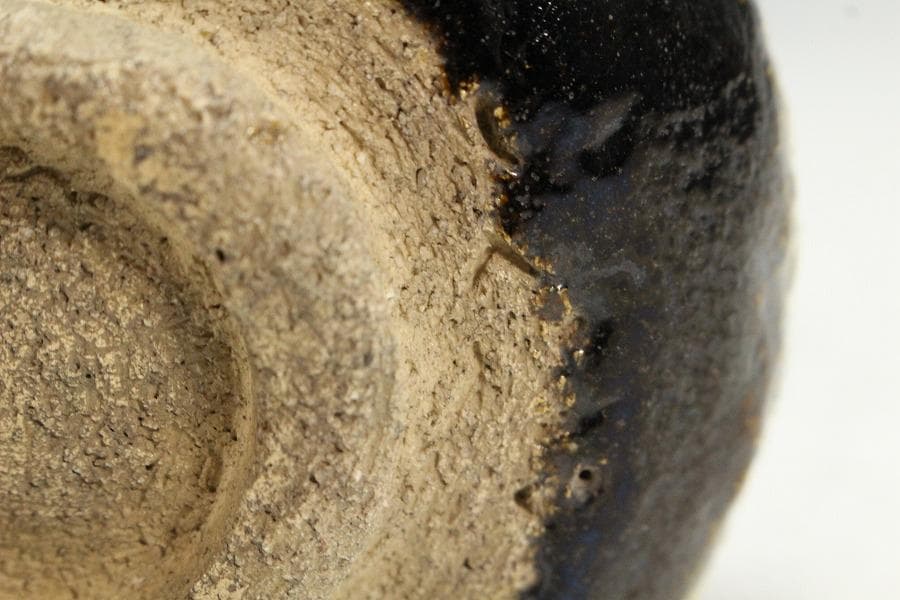 茶道具 不ニ 黒楽茶碗 仁阿弥道八造 共箱(K-XA876)