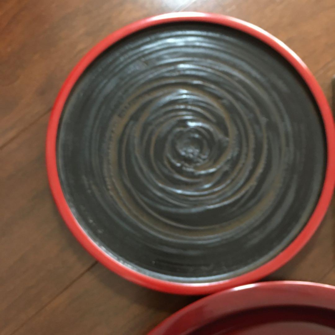 讃岐彫　讃岐漆器　象谷（ぞうこく）塗　菓子皿　お盆　丸盆　飾盆