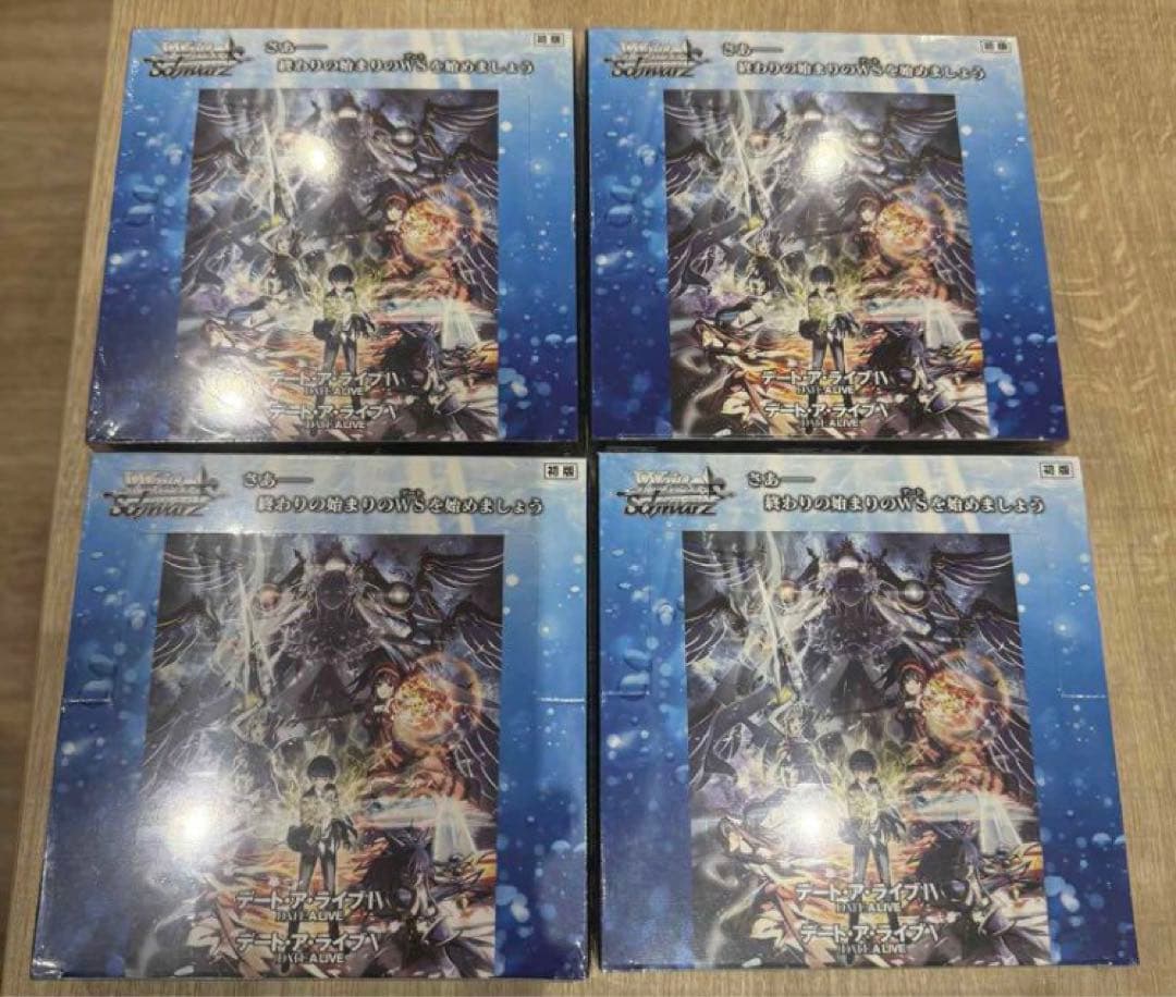 ws ヴァイスシュヴァルツ　デートアライブ　4box 未開封　シュリンク付