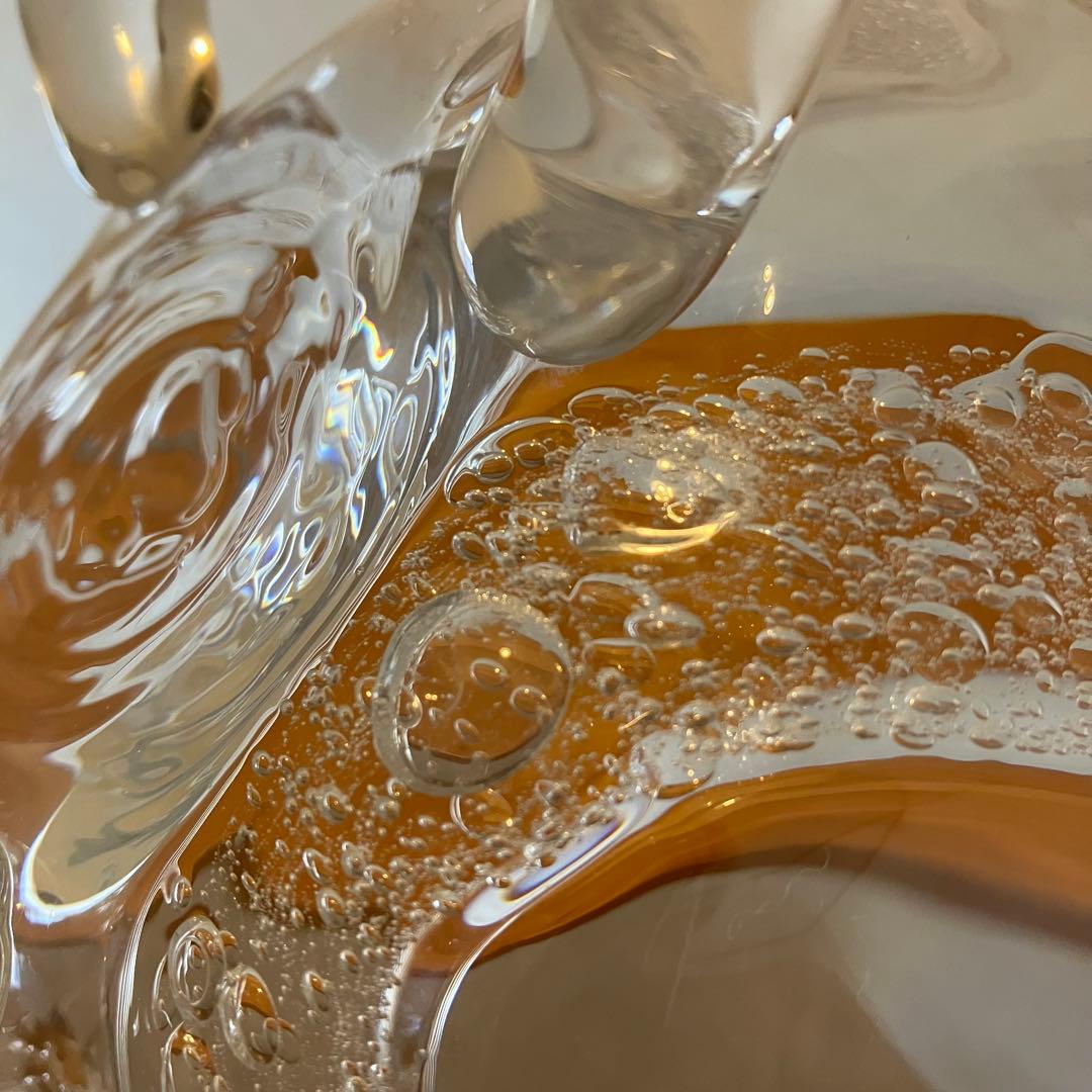 吹きガラス ガラスボウル ガラスのうつわ 作家もの