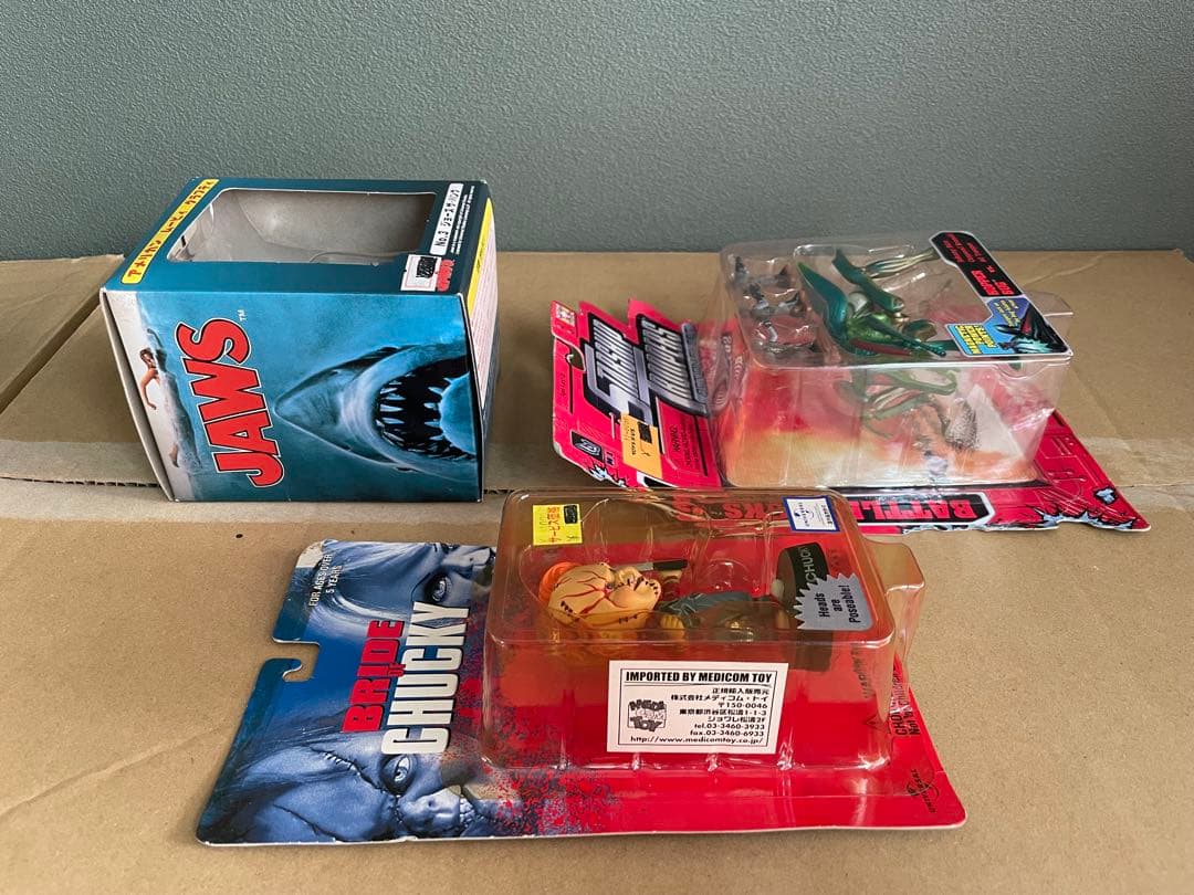 Chucky, Jaws, Starship Troopersフィギュア3点