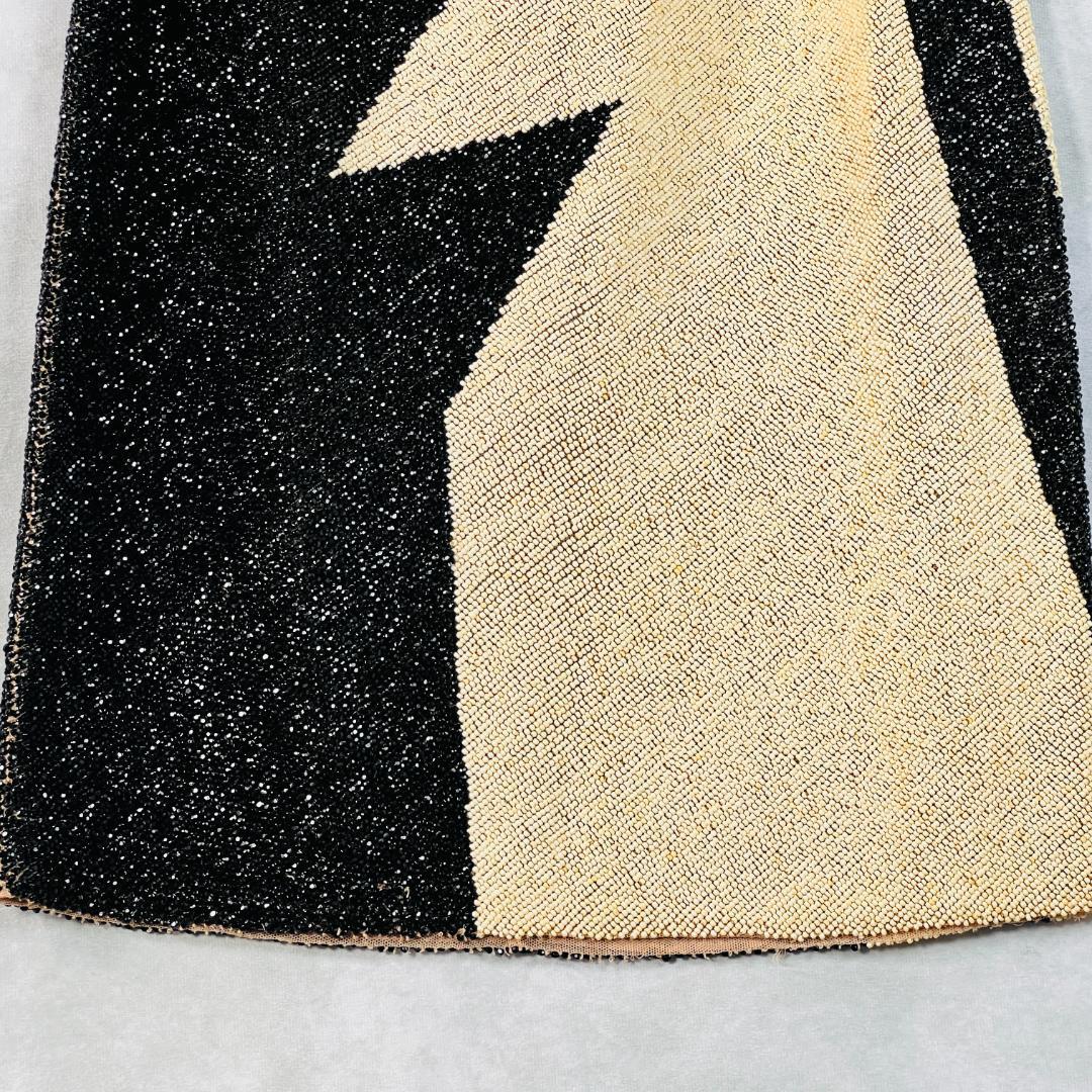 【ロエベ】ビーズスカート　アシンメトリー　38　M～L　LOEWE