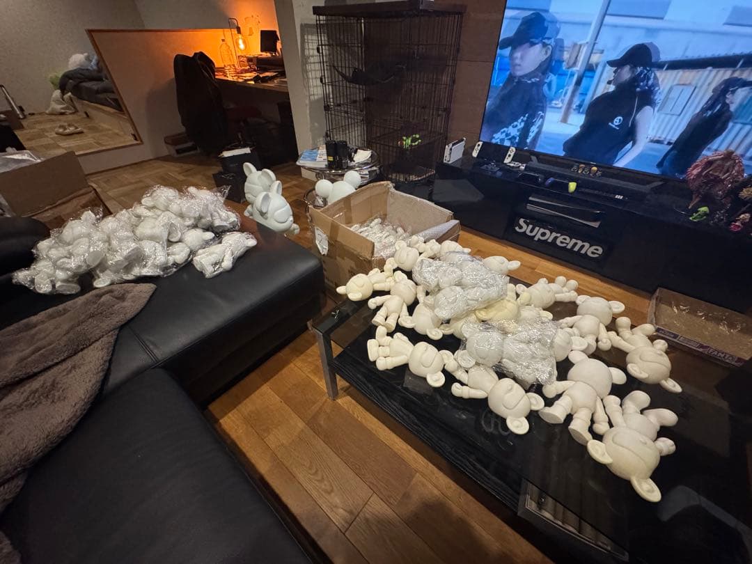 ベアアート 色付け前　流体クマ