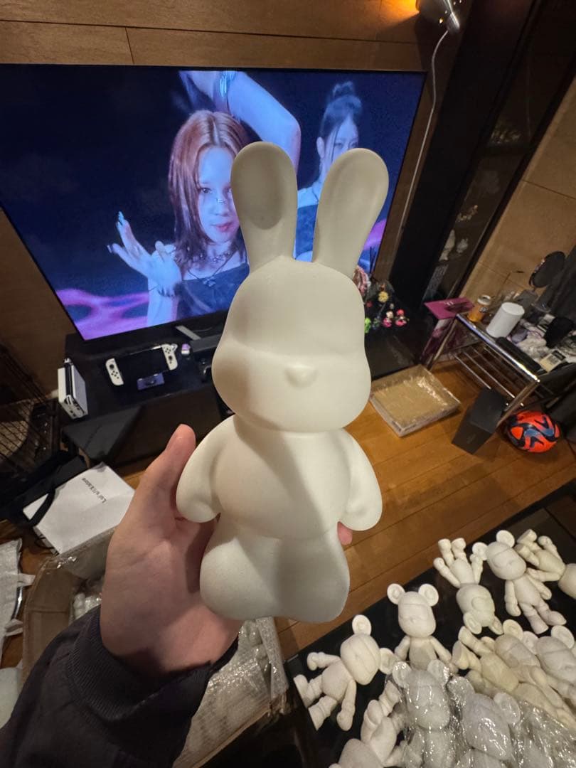 ベアアート 色付け前　流体クマ