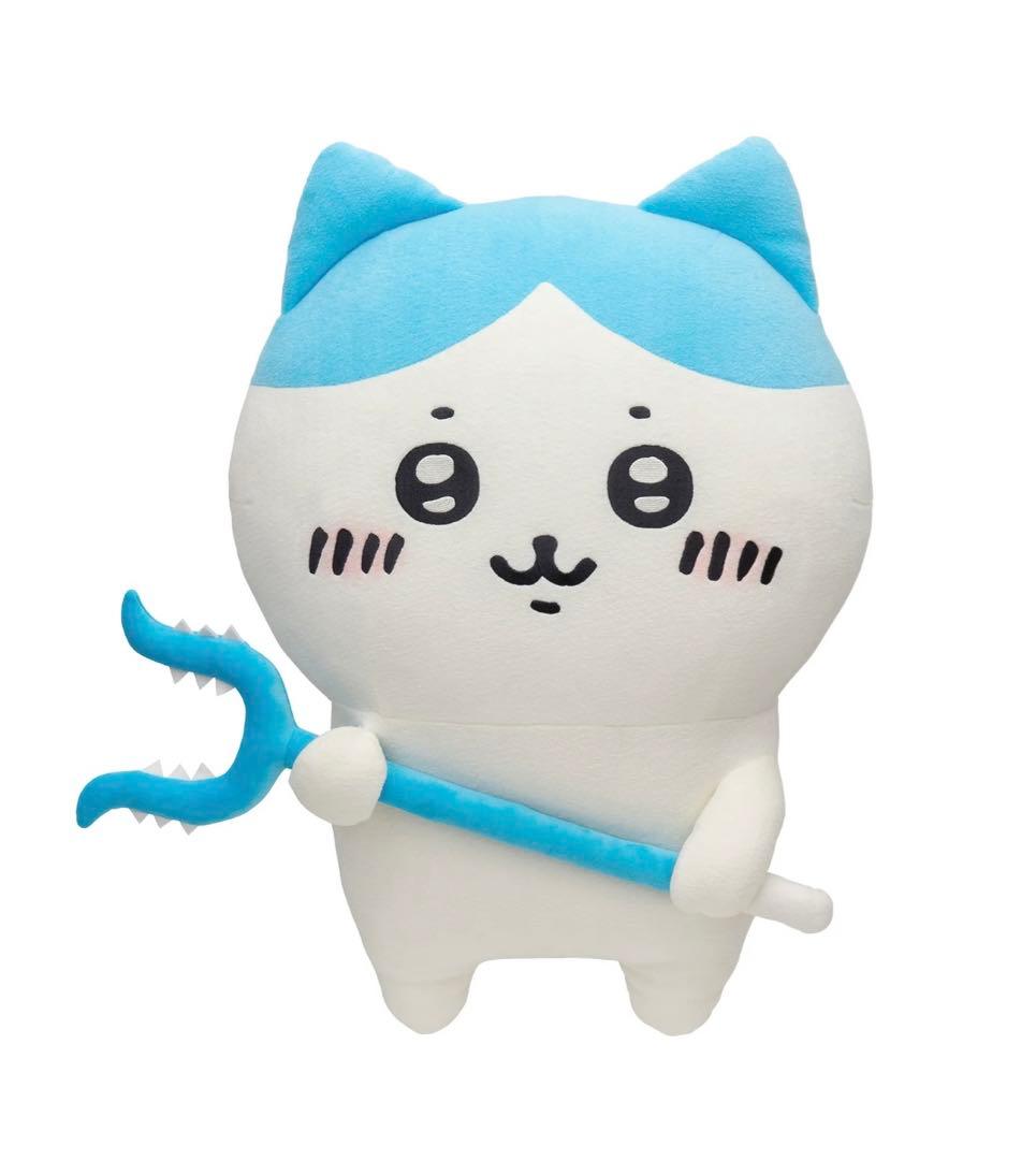 ちいかわ 討伐棒をもった特大ぬいぐるみ(ハチワレ)