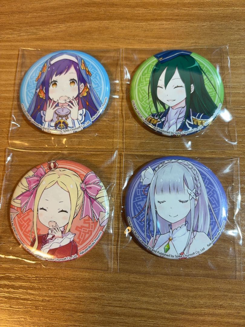 リゼロ 購入特典 缶バッジ セット 王戦候補
