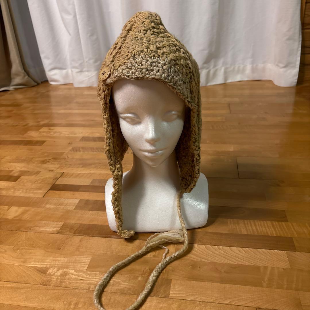 ★最終価格★値下げ応相談★キャピタル ベージュ 編み込みニット帽