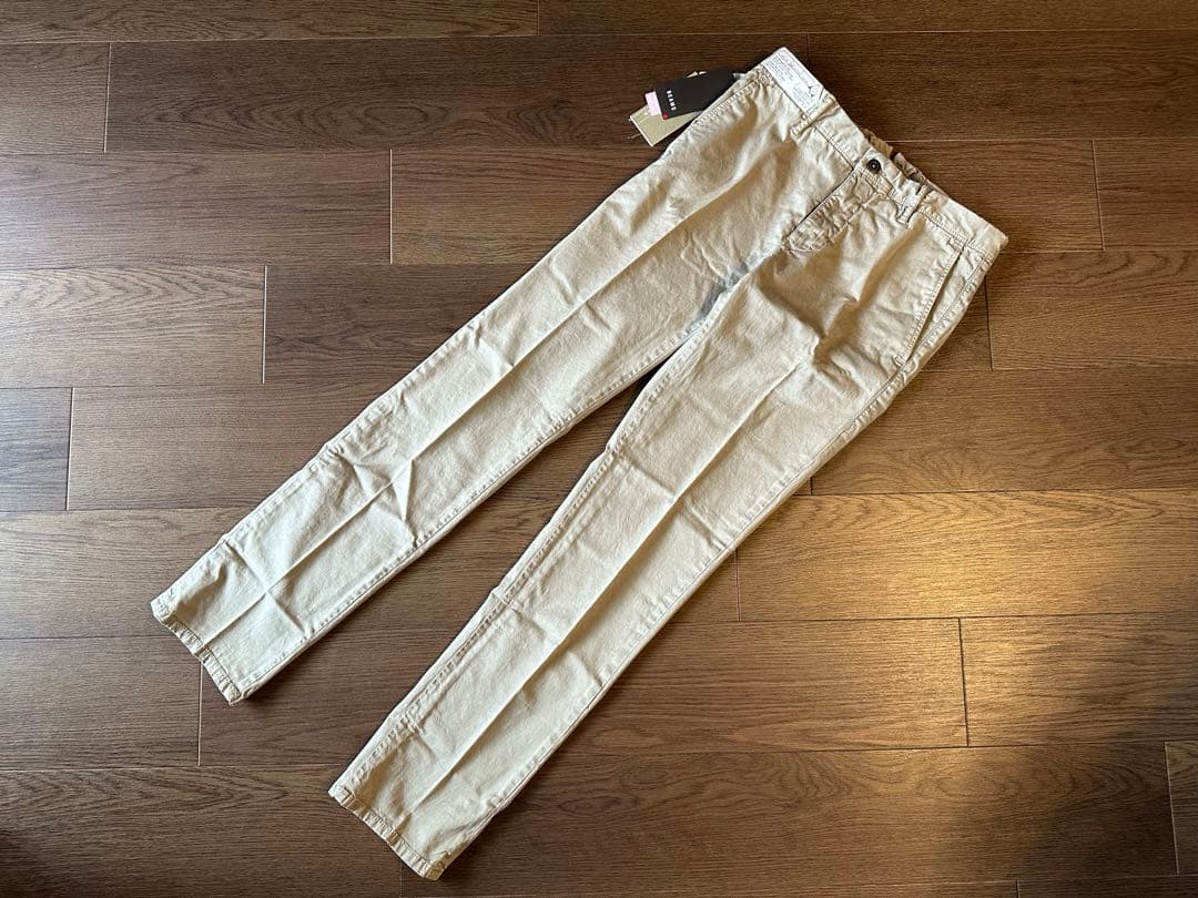 INCOTEX SLACKS チノ カーキ サイズ31 新品未使用 裾未処理