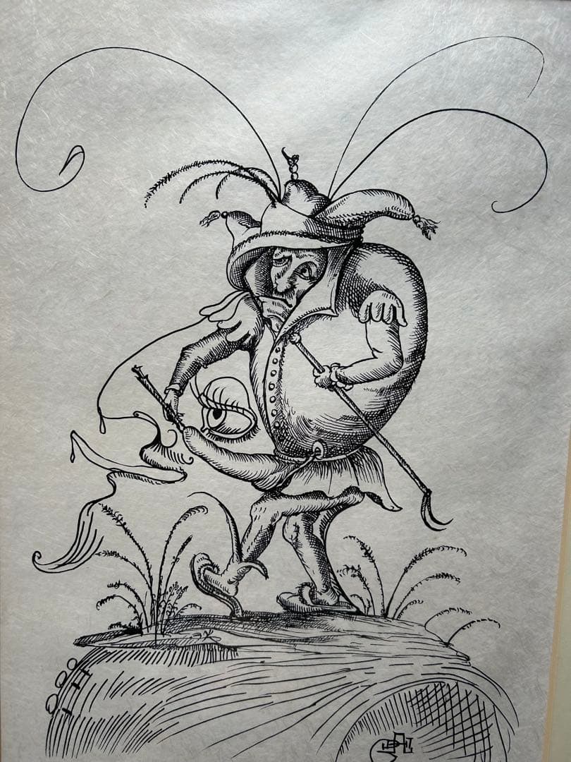 サルバドール・ダリ『パンタグリュエルのおかしな夢』1973年作品　ダリ直筆サイン