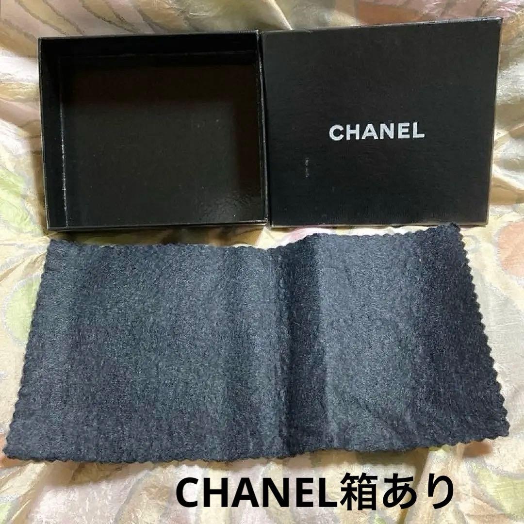 シャネル キャビアスキンココマークブラックレザー CHANEL二つ折り財布正規品